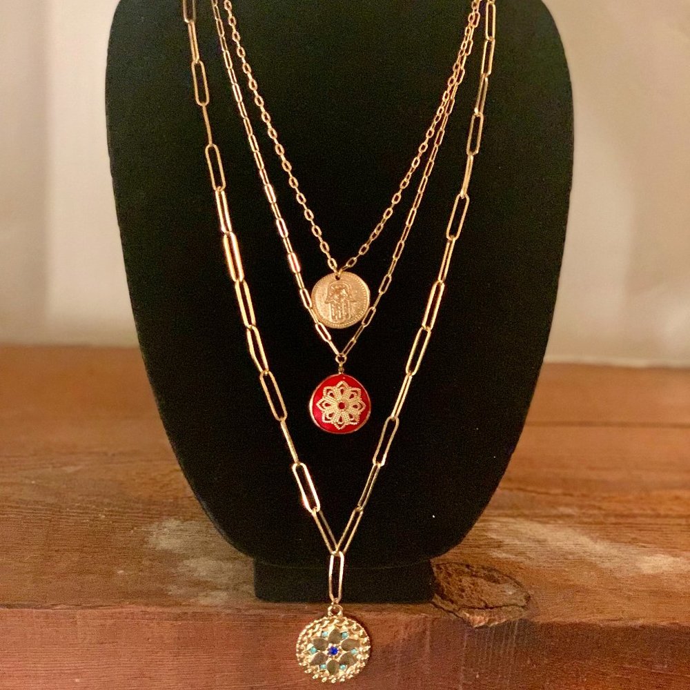 Three Layer Boho Necklace